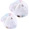 image:imageFunky Junque Mommy Me Criss Cross Ponytail Baseball Cap Set2 Pack Tie Dye Cotton Candy WMesh