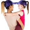 image:imageFunky Junque Mommy Me Criss Cross Ponytail Baseball Cap Set2 Pack Tie Dye Purple WMesh