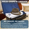 image:imageFunky Junque Packable Straw Fedora Mens Panama Trilby HatCoffee Brown