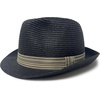 image:imageFunky Junque Packable Straw Fedora Mens Panama Trilby HatJet Black
