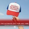 image:imageFunky Junque Premium Mesh Snapback Trucker Hat  Stylish Comfort for All  Patriotic Humor amp MoreBorn Free But Now Im Expensive  RedWhiteBlue