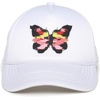 image:imageFunky Junque Premium Mesh Snapback Trucker Hat  Stylish Comfort for All  Patriotic Humor amp MoreButterfly  White