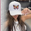 image:imageFunky Junque Premium Mesh Snapback Trucker Hat  Stylish Comfort for All  Patriotic Humor amp MoreButterfly  White