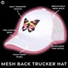 image:imageFunky Junque Premium Mesh Snapback Trucker Hat  Stylish Comfort for All  Patriotic Humor amp MoreButterfly  White