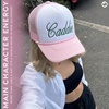 image:imageFunky Junque Premium Mesh Snapback Trucker Hat  Stylish Comfort for All  Patriotic Humor amp MoreCaddie  WhiteLight Pink