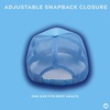 image:imageFunky Junque Premium Mesh Snapback Trucker Hat  Stylish Comfort for All  Patriotic Humor amp MoreExpensive  Difficult  Light Blue