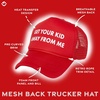 image:imageFunky Junque Premium Mesh Snapback Trucker Hat  Stylish Comfort for All  Patriotic Humor amp MoreGet Your Kid Away from Me  Red