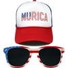 image:imageFunky Junque Premium Mesh Snapback Trucker Hat  Stylish Comfort for All  Patriotic Humor amp MoreHat Merica  Sunglasses Usa