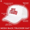 image:imageFunky Junque Premium Mesh Snapback Trucker Hat  Stylish Comfort for All  Patriotic Humor amp MoreHot Cowgirl Summer White
