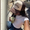 image:imageFunky Junque Premium Mesh Snapback Trucker Hat  Stylish Comfort for All  Patriotic Humor amp MoreHowdy Upside Down  BrownBeige