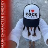 image:imageFunky Junque Premium Mesh Snapback Trucker Hat  Stylish Comfort for All  Patriotic Humor amp MoreI Love Cock Tails BlackWhite