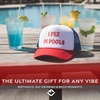 image:imageFunky Junque Premium Mesh Snapback Trucker Hat  Stylish Comfort for All  Patriotic Humor amp MoreI Pee in Pools WhiteRedBlue