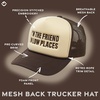 image:imageFunky Junque Premium Mesh Snapback Trucker Hat  Stylish Comfort for All  Patriotic Humor amp MoreIm the Friend in Low Places  BeigeBrown