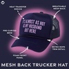 image:imageFunky Junque Premium Mesh Snapback Trucker Hat  Stylish Comfort for All  Patriotic Humor amp MoreIts Almost as Hot as My Husband Out Here  Navy