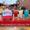 image:imageFunky Junque Premium Mesh Snapback Trucker Hat  Stylish Comfort for All  Patriotic Humor amp MoreMerica WhiteRedBlue