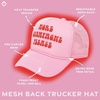 image:imageFunky Junque Premium Mesh Snapback Trucker Hat  Stylish Comfort for All  Patriotic Humor amp MoreMore Champagne Please Light Pink
