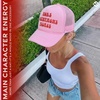 image:imageFunky Junque Premium Mesh Snapback Trucker Hat  Stylish Comfort for All  Patriotic Humor amp MoreMore Champagne Please Light Pink