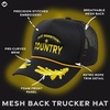 image:imageFunky Junque Premium Mesh Snapback Trucker Hat  Stylish Comfort for All  Patriotic Humor amp MorePlay Something Country  Black Nautical