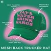 image:imageFunky Junque Premium Mesh Snapback Trucker Hat  Stylish Comfort for All  Patriotic Humor amp MoreSave Water Drink Margs Kelly Green
