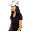 image:imageFunky Junque Premium Mesh Snapback Trucker Hat  Stylish Comfort for All  Patriotic Humor amp MoreSmiley Face  WhitePink
