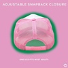 image:imageFunky Junque Premium Mesh Snapback Trucker Hat  Stylish Comfort for All  Patriotic Humor amp MoreSpicy Margs Social Club  Light PinkWhite