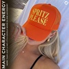 image:imageFunky Junque Premium Mesh Snapback Trucker Hat  Stylish Comfort for All  Patriotic Humor amp MoreSpritz Please  Orange