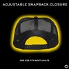 image:imageFunky Junque Premium Mesh Snapback Trucker Hat  Stylish Comfort for All  Patriotic Humor amp MoreUss Blackout Black Nautical
