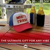 image:imageFunky Junque Premium Mesh Snapback Trucker Hat  Stylish Comfort for All  Patriotic Humor amp MoreWhite Trash RedWhiteBlue