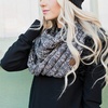 image:imageFunky Junque Slouchy Beanie amp Infinity Scarf Gift Set  Matching Winter Accessories Sets for Women Oversized Hat and Scarves2 Pack Black  BlackGrey Mix 31
