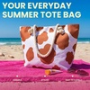 image:imageFunky Junque Stylish Straw Beach Tote Bag for Women  Summer Travel Shoulder Bag  Beach Quotes Cattle Bags Smiley FacesCattle Bag  Brown