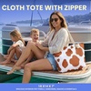 image:imageFunky Junque Stylish Straw Beach Tote Bag for Women  Summer Travel Shoulder Bag  Beach Quotes Cattle Bags Smiley FacesCattle Bag  Brown