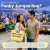 image:imageFunky Junque Stylish Straw Beach Tote Bag for Women  Summer Travel Shoulder Bag  Beach Quotes Cattle Bags Smiley FacesDrinks in Hand Toes in Sand  Natural
