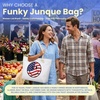 image:imageFunky Junque Stylish Straw Beach Tote Bag for Women  Summer Travel Shoulder Bag  Beach Quotes Cattle Bags Smiley FacesSmiley Face  Usa Colors