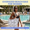 image:imageFunky Junque Stylish Straw Beach Tote Bag for Women  Summer Travel Shoulder Bag  Beach Quotes Cattle Bags Smiley FacesSmiley Face  White