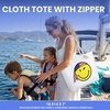 image:imageFunky Junque Stylish Straw Beach Tote Bag for Women  Summer Travel Shoulder Bag  Beach Quotes Cattle Bags Smiley FacesSmiley Face  Yellow Usa Bandana