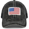 image:imageFunky Junque Trucker Hats for Men amp Women  Unisex Dad Hat Mesh Baseball Cap Distressed Vintage PatchAmerican Flag  Black