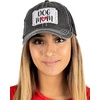 image:imageFunky Junque Trucker Hats for Men amp Women  Unisex Dad Hat Mesh Baseball Cap Distressed Vintage PatchDog Mom  Black