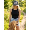 image:imageFunky Junque Trucker Hats for Men amp Women  Unisex Dad Hat Mesh Baseball Cap Distressed Vintage PatchDog Mom  Black