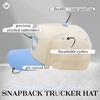 image:imageFunky Junque Trucker Snapback HatExpensive  Delusional  Light BlueBeige