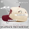 image:imageFunky Junque Trucker Snapback HatGame Day  BurgundyBeige