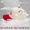 image:imageFunky Junque Trucker Snapback HatGirl Mom  RedBeige