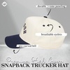 image:imageFunky Junque Trucker Snapback HatHouston Upside Down  NavyBeige