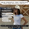 image:imageFunky Junque Trucker Snapback HatLong Live Cowgirls  Cow PrintBeige