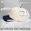 image:imageFunky Junque Trucker Snapback HatMichigan Upside Down  NavyBeige