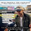 image:imageFunky Junque Trucker Snapback HatNew York Upside Down  Pinstripe NavyBeige