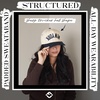 image:imageFunky Junque Trucker Snapback HatNew York Upside Down  Pinstripe NavyBeige