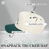 image:imageFunky Junque Trucker Snapback HatPhoenix Upside Down  GreenBeige