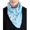 image:imageFunky Junque Unisex 100 Cotton MultiPurpose Bandana Scarves Paisley Headwrap Handkerchief for Women Men Boys Girls3 Pack Light Blue