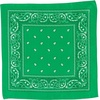 image:imageFunky Junque Unisex 100 Cotton MultiPurpose Bandana Scarves Paisley Headwrap Handkerchief for Women Men Boys GirlsKelly Green