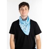 image:imageFunky Junque Unisex 100 Cotton MultiPurpose Bandana Scarves Paisley Headwrap Handkerchief for Women Men Boys GirlsLight Blue